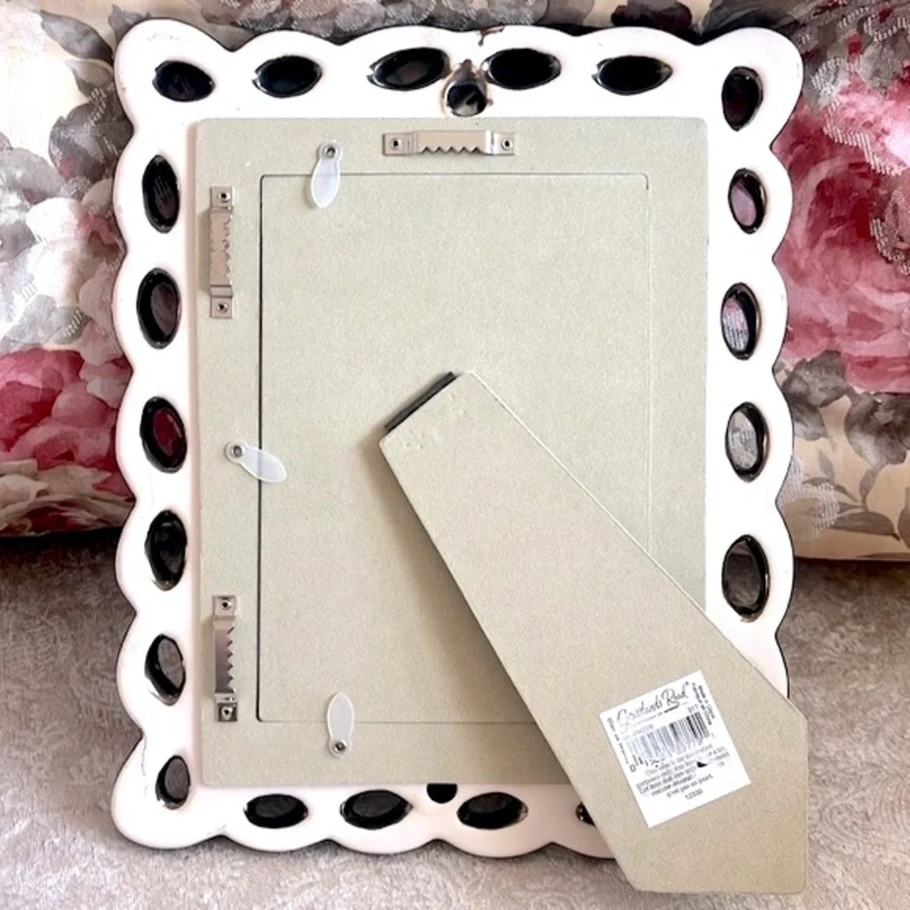Brand New Grasslands Road Metallic Pewter Ceramic Picture Frame for 5